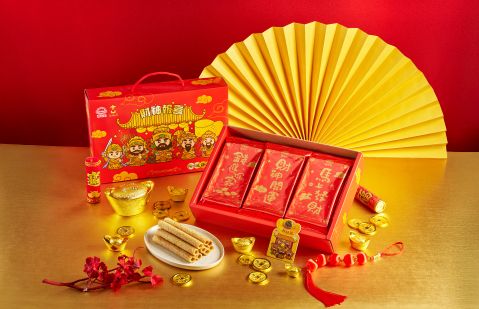 最強發財蛋捲來了！喜年來攜手萬里「金山財神廟」大年初一限量送千盒 搶攻開運商機